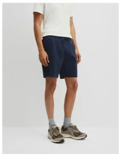 Country Road Textured Drawstring Short in Navy