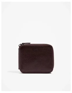 Country Road Zip-Around Wallet in Chocolate