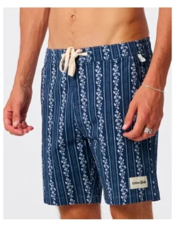 Critical Slide Peace Floral Trunk 16 Inch in Worker Blue