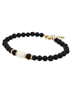 Cudworth Agate/African stone with stainless steel bracelet