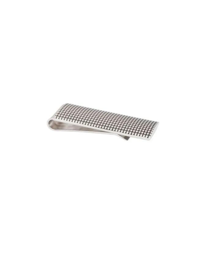 Cudworth Antique Rhodium Plated Money Clip in Silver