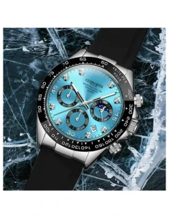 Cudworth Apex Chronograph Watch in Turquoise