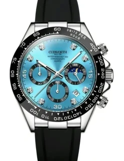Cudworth Apex Chronograph Watch in Turquoise