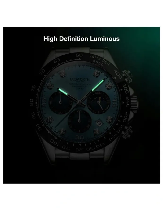 Cudworth Apex Chronograph Watch in Turquoise