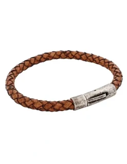 Cudworth Bracelet And Antique Stainless Steel Clasp in Tan