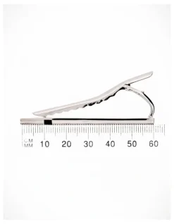 Cudworth Brush Rhodium/Black Tie Bar 60mm