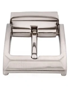 Cudworth Brushed Belt Buckle in Silver