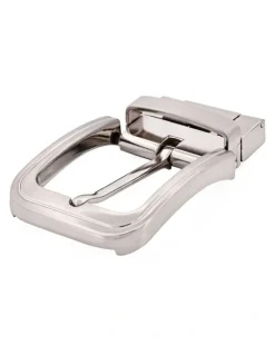Cudworth Brushed Belt Buckle in Silver