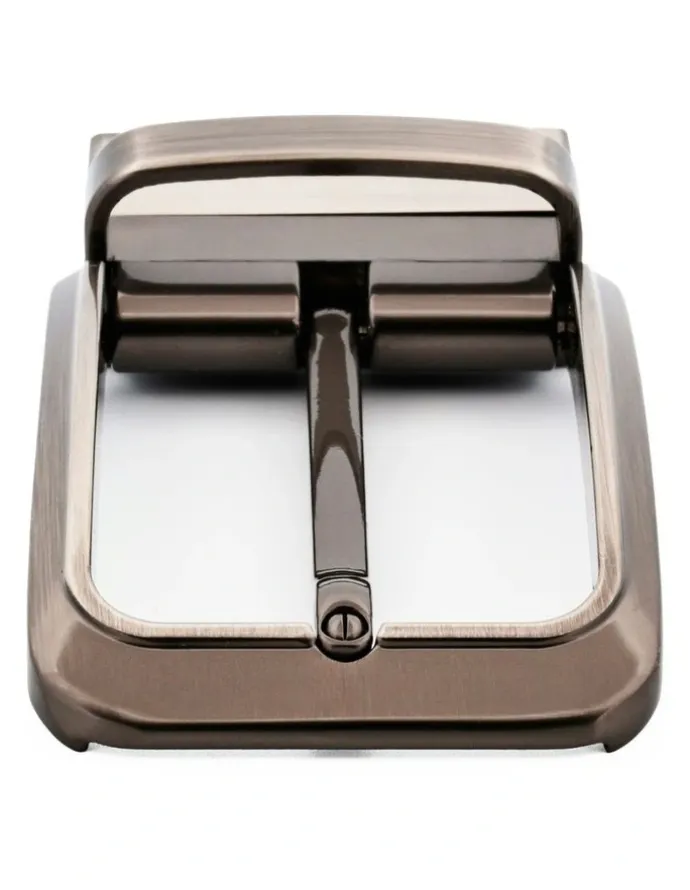 Cudworth Brushed Belt Buckle in Gunmetal