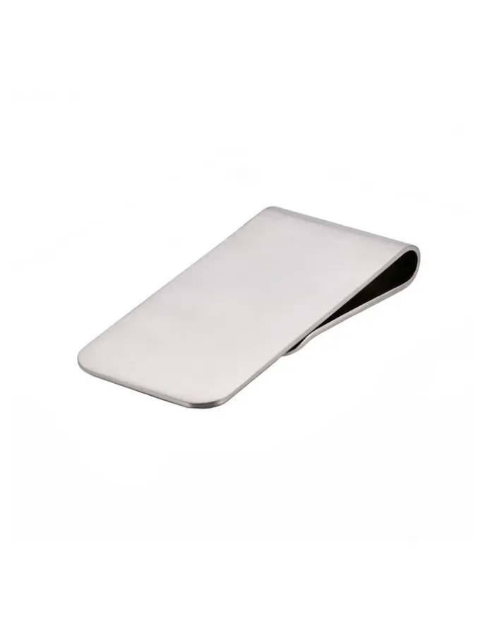 Cudworth Brushed Rhodium Plated Money Clip in Silver