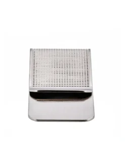 Cudworth Brushed Rhodium Plated Money Clip in Silver