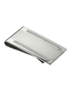 Cudworth Brushed Stainless Steel Money Clip in Silver
