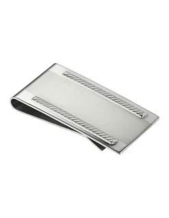 Cudworth Brushed Stainless Steel Money Clip in Silver