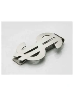Cudworth Brushed Stainless Steel Money Clip in Silver