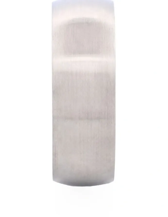 Cudworth Brushed Stainless Steel Band Ring in Silver