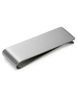 Cudworth Brushed Stainless Steel Money Clip in Silver