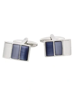 Cudworth Cat's eye Cufflinks multi grey