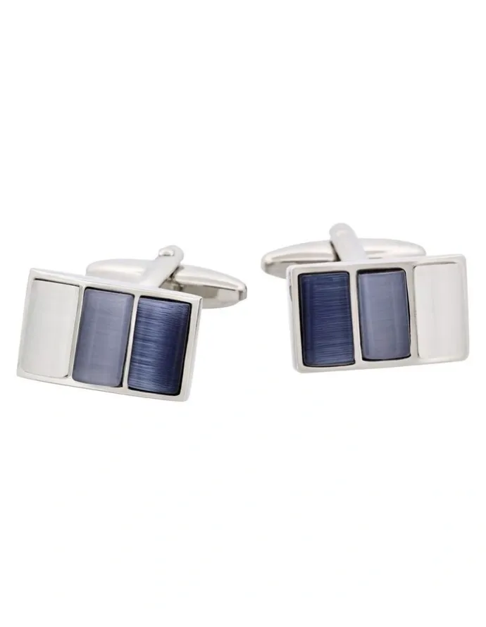 Cudworth Cat's eye Cufflinks multi grey