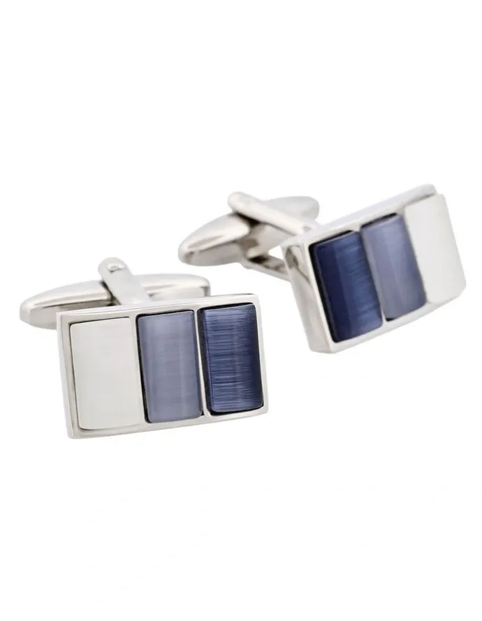Cudworth Cat's eye Cufflinks multi grey