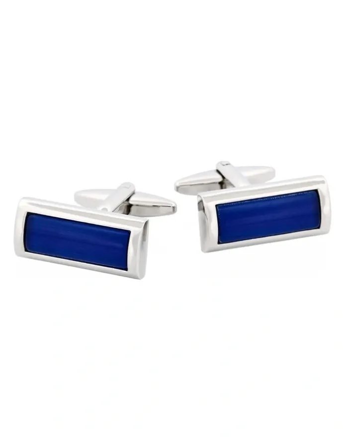 Cudworth Cat's eye Cufflinks - Sapphire Blue