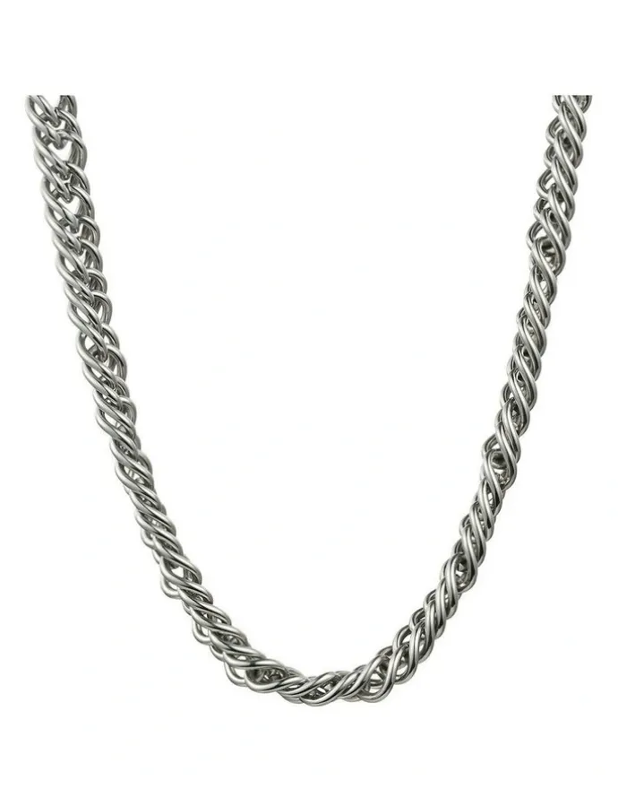 Cudworth Chunky Stainless Steel Chain 50cm in Silver