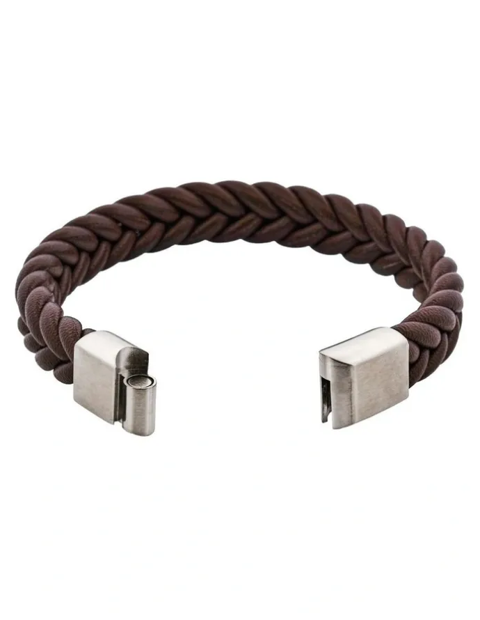 Cudworth Classic Umber Leather Bracelet in Brown