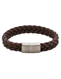 Cudworth Classic Umber Leather Bracelet in Brown