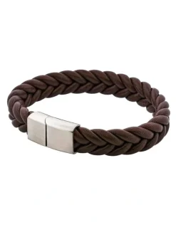 Cudworth Classic Umber Leather Bracelet in Brown