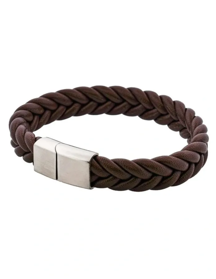 Cudworth Classic Umber Leather Bracelet in Brown