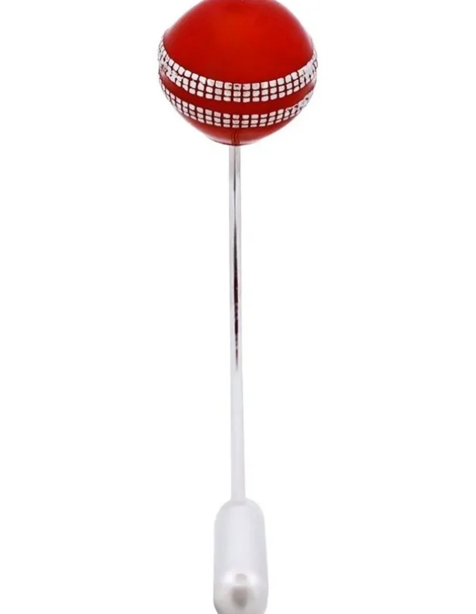 Cudworth Cricket Ball Lapel Pin