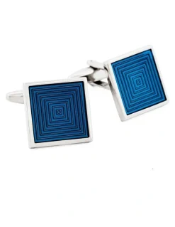 Cudworth Enamel Cufflinks in Blue