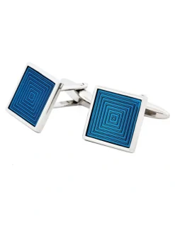 Cudworth Enamel Cufflinks in Blue