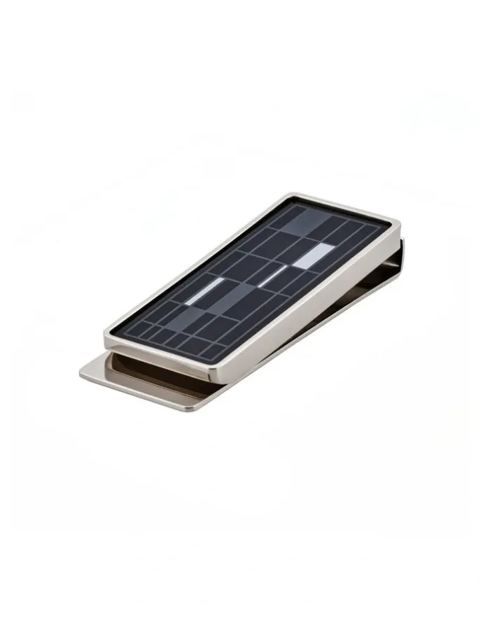 Cudworth Enamel Patterned Money Clip in Black/White