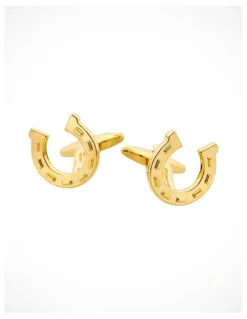 Cudworth Gold Plated Horse Shoe Cufflinks