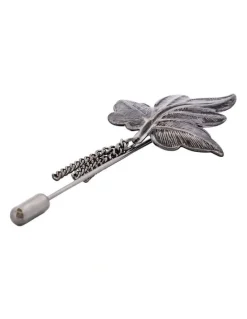 Cudworth Gun Metal Leaf Lapel Pin