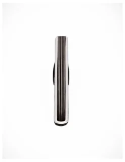 Cudworth Gun Metal Ribbed Plated Tie Bar
