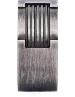Cudworth Ion Plated Antique Stainless Steel Ring in Gunmetal