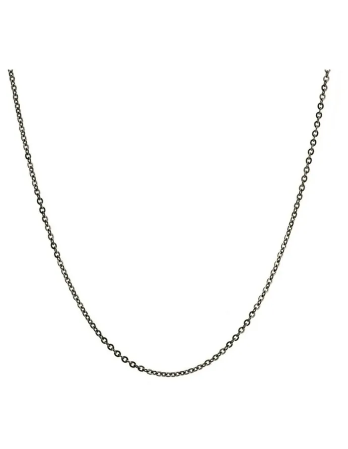 Cudworth Ip Stainless Steel Bolo Chain in Black