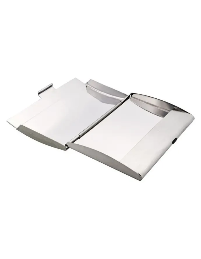 Cudworth Metal Business Card Holder in Silver