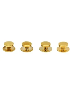 Cudworth Military Screw Shirt Stud Set of 4 in Gold