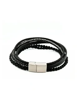 Cudworth Multi Strand Bracelet in Black