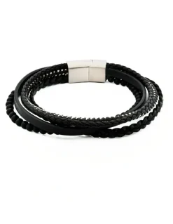 Cudworth Multi Strand Bracelet in Black