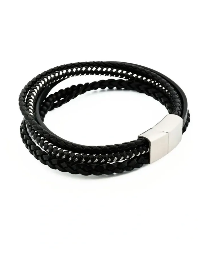 Cudworth Multi Strand Bracelet in Black