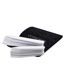 Cudworth Plastic Collar Stays (12 Pairs - 6 x Small and 6 x Large) in White