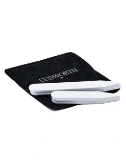 Cudworth Plastic Collar Stays 6 Pairs Large in White