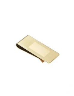 Cudworth Plated Stainless Steel Rope Pattern Money Clip in Gold Ion