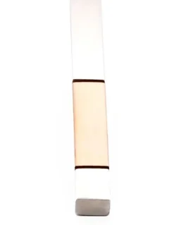 Cudworth Polished Stainless Steel with Brushed Ion Plated Rose Gold Tie Slide