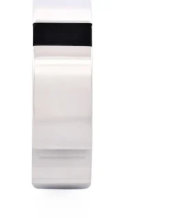 Cudworth Polished Stainless Steel & Onyx Ring in Silver