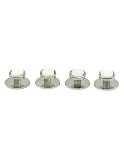 Cudworth Rhod Cushion Screw Shirt Stud Set of 4 in Mother Of Pearl