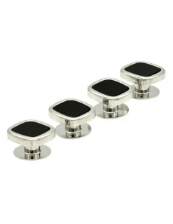 Cudworth Rhod Cushion Shirt Stud Set of 4 in Black